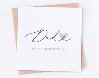 Dad Father's Day Card, Special Dad, Best Dad Card, Happy Father's Day, Wonderful Dad Card, Simple Father's Day Card