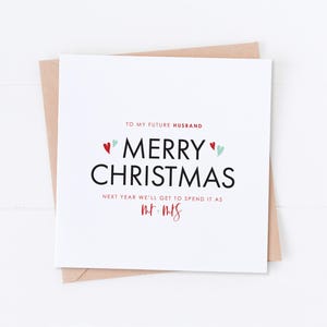 Carte futur mari, carte de fiancé, joyeux Noël, fiancé à Noël, carte de Noël, futur mari, carte de voeux, carte de mariage, carte de monsieur