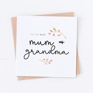 Meilleure carte de fête des mères pour maman et grand-mère, bonne fête des mères, carte de maman, carte de maman, carte de grand-mère, carte de grand-mère, cadeau pour maman
