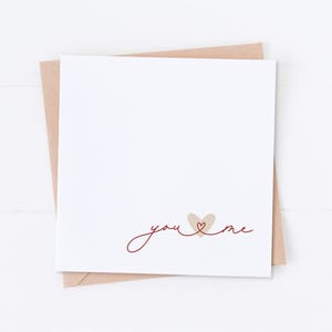 Carte de Saint-Valentin Toi et moi Pour celle que j'aime, Cadeau pour elle, Cadeau pour lui, Carte pour femme, Carte pour mari, Carte pour petit ami, Carte pour petite amie