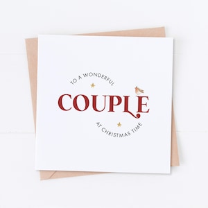 Wonderful Couple Christmas Card, Merry Christmas, Special Couple Christmas Card, Son and Daughter-in-law, Daughter and Son-in-law
