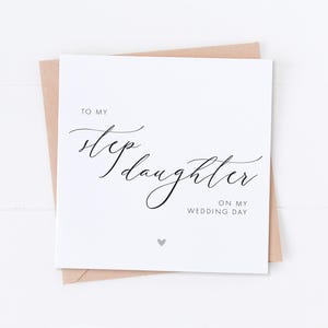 Carte Ma belle-fille le jour de mon mariage