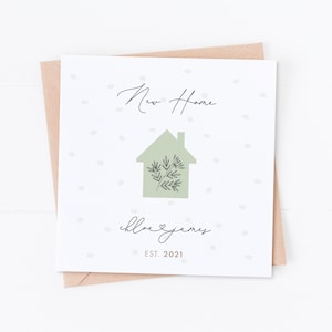 Personalised Floral New Home Card, Congratulations Card, Moving House Card, Happy New Home, Homeowners, Home Sweet Home, First Home