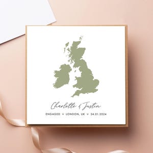 Carte personnalisée fiançailles - n'importe quelle carte