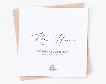 Personalised New Home Card, Happy New Home, Congratulations Card, Moving House Card, Home Sweet Home, Homeowners, First Home