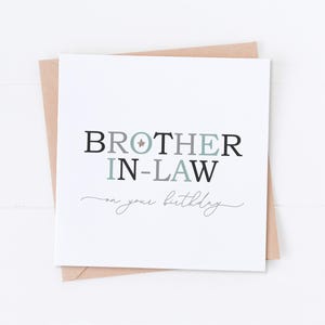 Beau-frère pour votre anniversaire, joyeux anniversaire, anniversaire de beau-frère, cadeau pour lui, son anniversaire, carte d'anniversaire