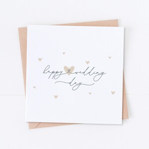 Wedding Day Card, Congratulations on your Wedding Day, Celebration Card, Just Married, Mr and Mrs