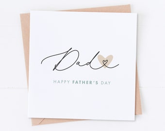 Dad Father's Day Card, Special Dad, Best Dad Card, Happy Father's Day, Wonderful Dad Card, Simple Father's Day Card