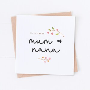 Meilleure carte de fête des mères pour maman et grand-mère, bonne fête des mères, carte maman, carte maman, carte grand-mère, carte grand-mère, cadeau pour maman