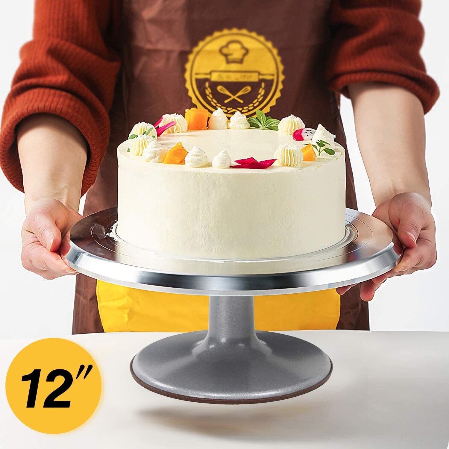 Rotating Cake Turntable Rotating Wheel Cake Spinner Stand For Decorating  Cake Icing Tools For Kids Cake