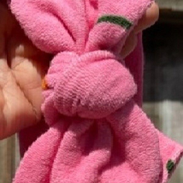 Terry Cloth Cherry Hair bow tied headwrap for summer 2022 all sizes for headband available