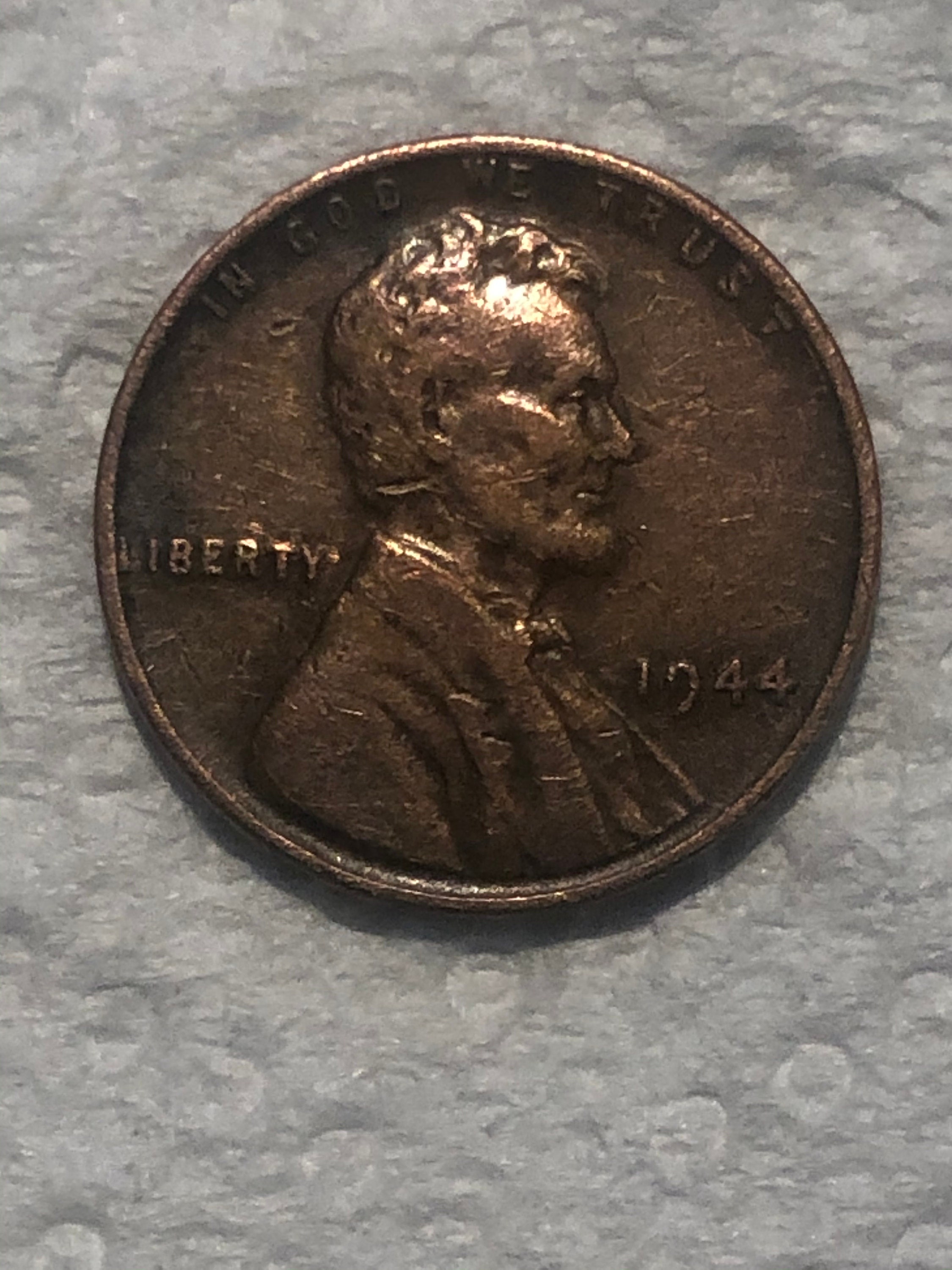 1944 copper penny no mint mark. | Etsy