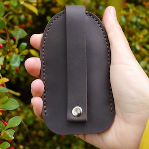 Personalized Leather Key Holder Engraved Leather Key Case 