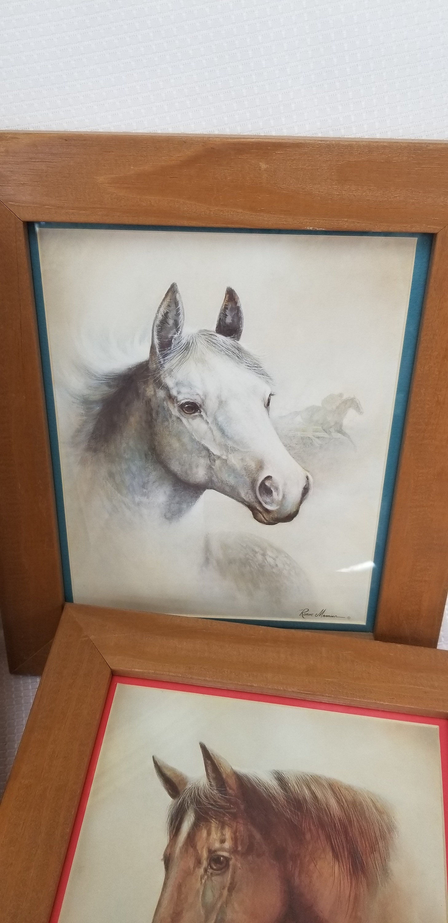3 Ruane Manning Wood Framed Horse Prints Etsy