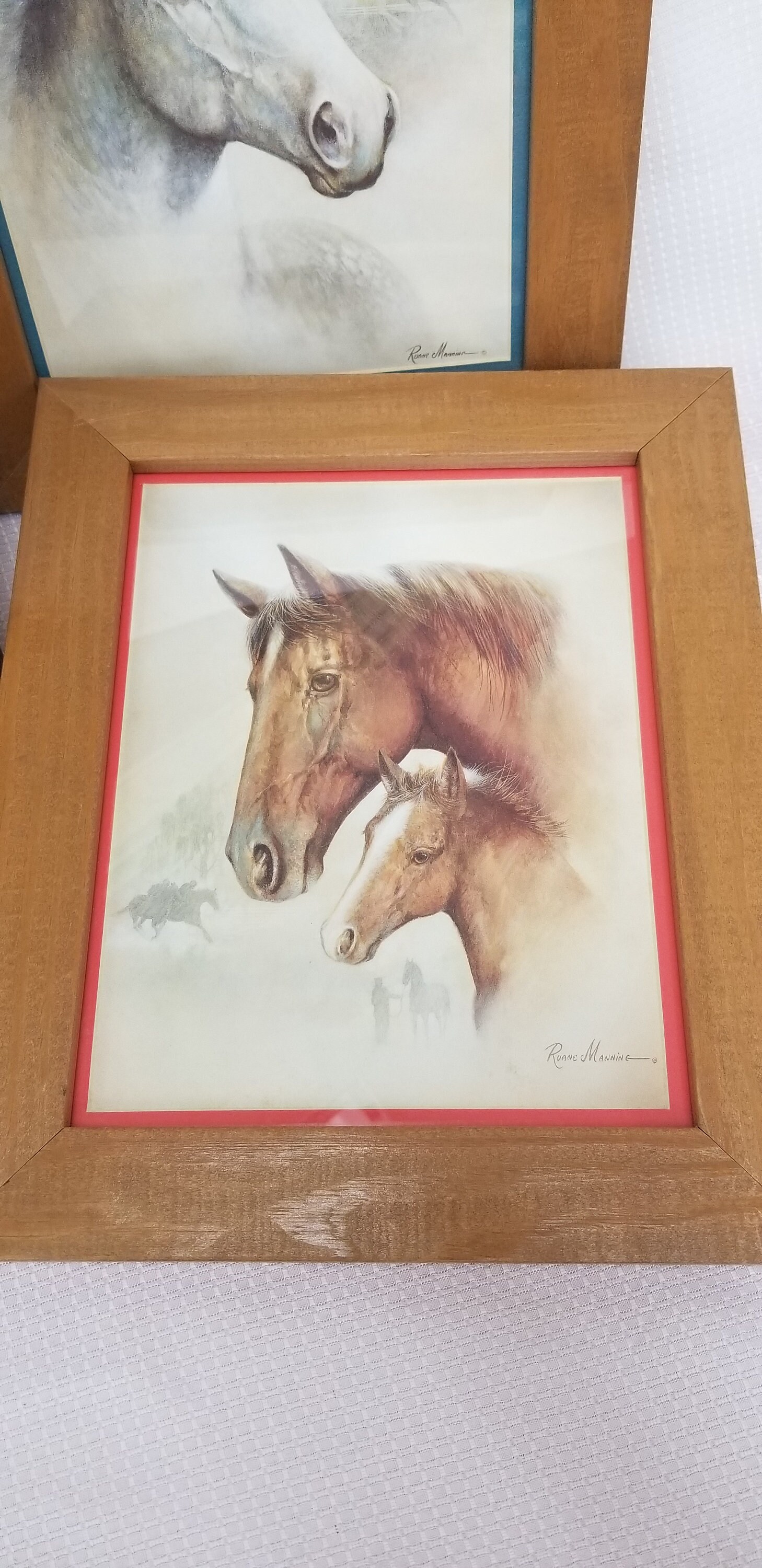 3 Ruane Manning Wood Framed Horse Prints Etsy