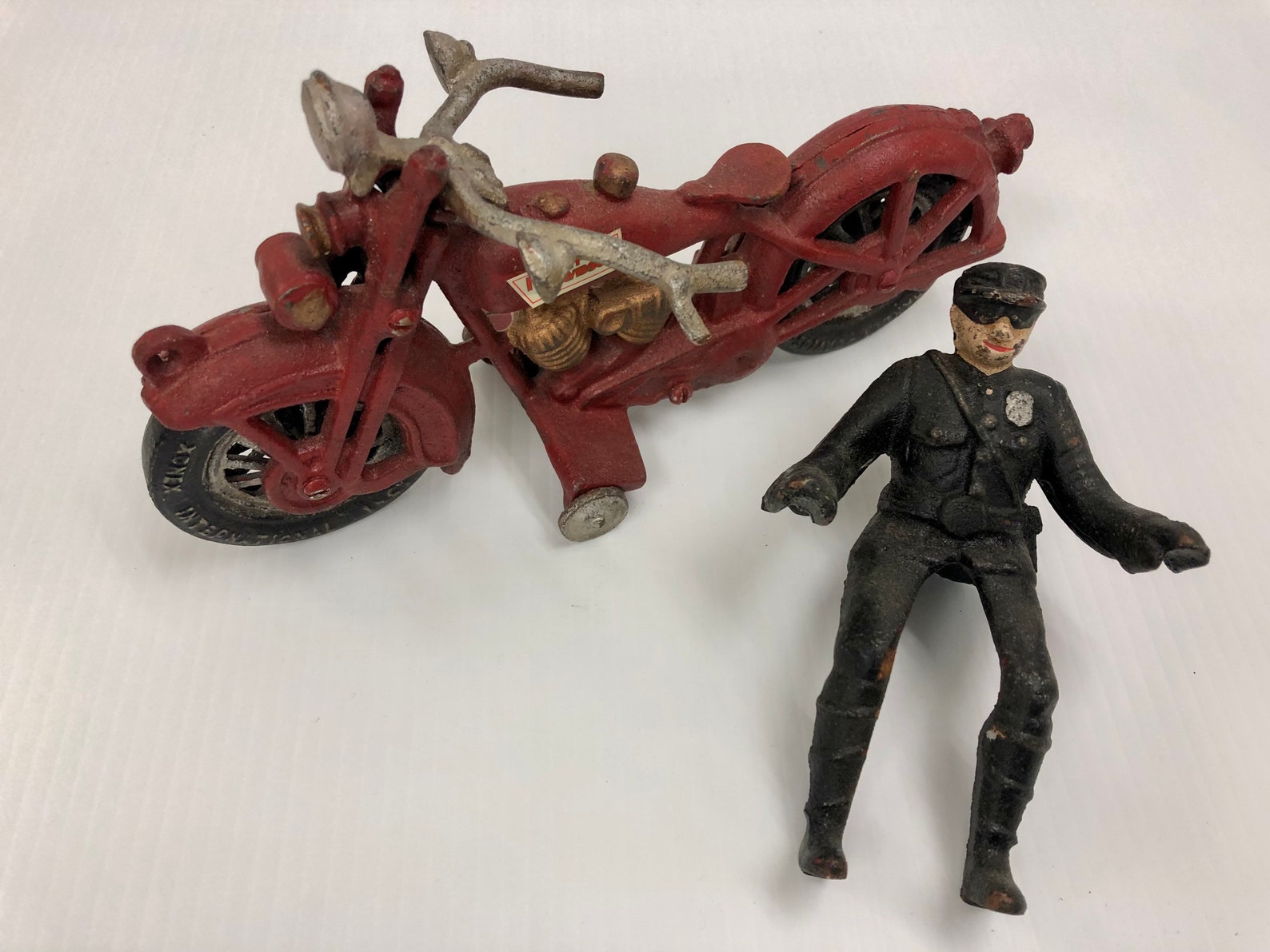 Harley Davidson Cast Iron Motorcycle & Rider Xonex 1996 Etsy