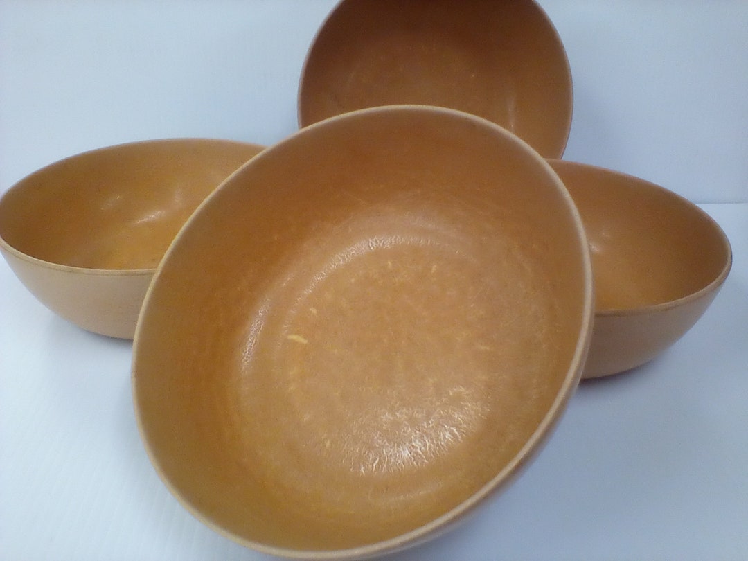 Vintage Ellinger Agatized Wood Bowl Set Etsy