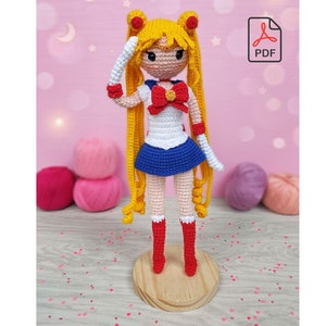 Sailor Moon Crochet Doll Usagi Tsukino Amigurumi Pattern - Ame Amis/ PDF