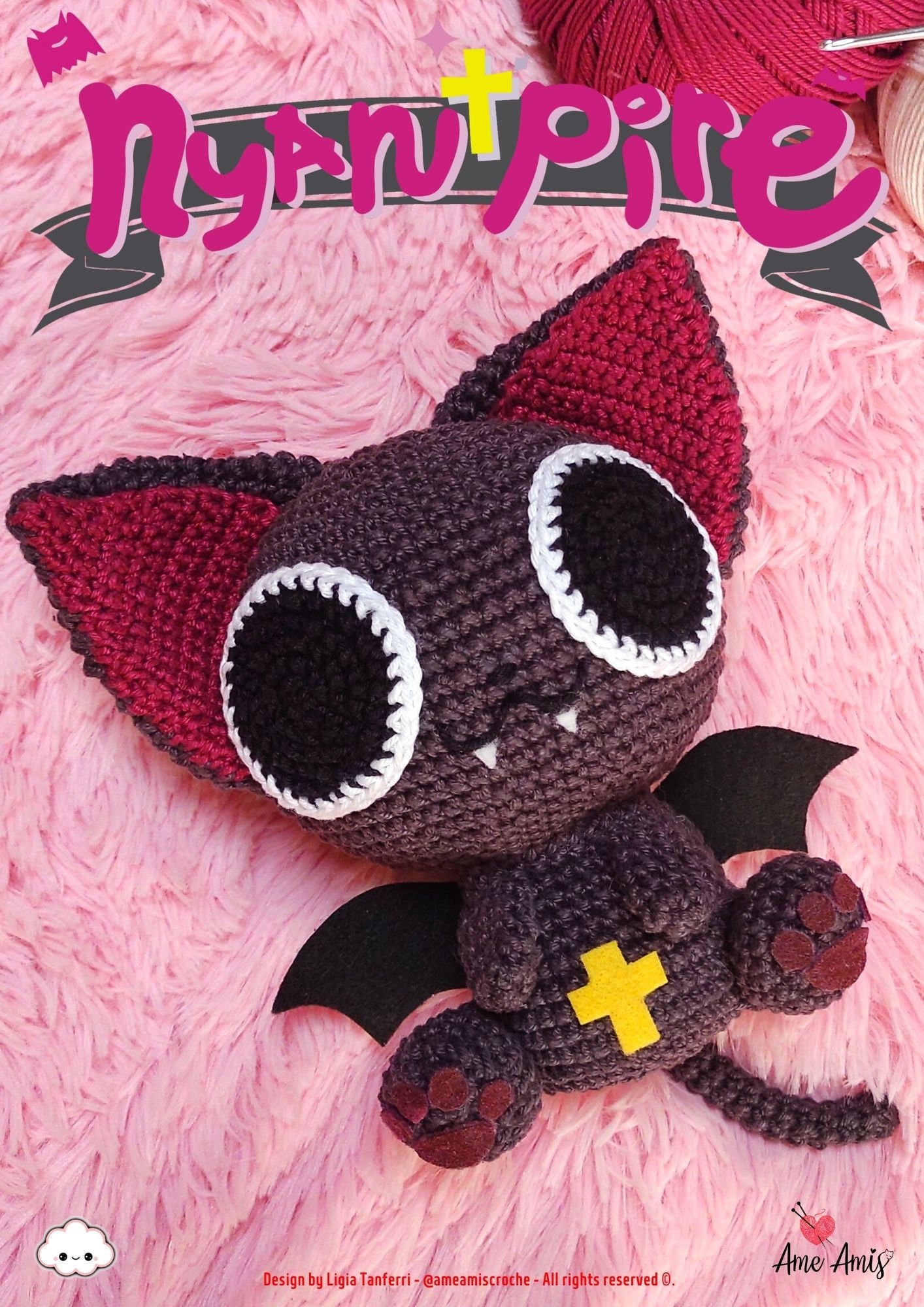 Nyanpire Amigurumi Pattern Vampire Cat Cute Anime Crochet - Etsy