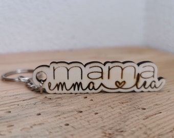 Schlüsselanhänger Mama personalisierbar