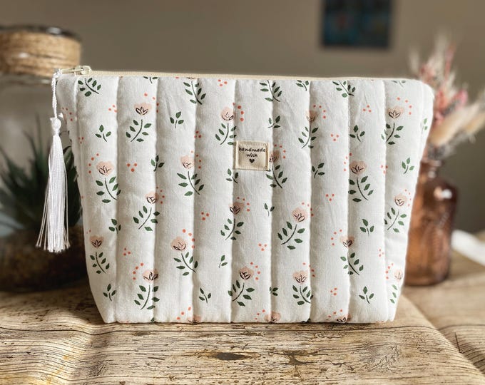 Floral toiletry bag