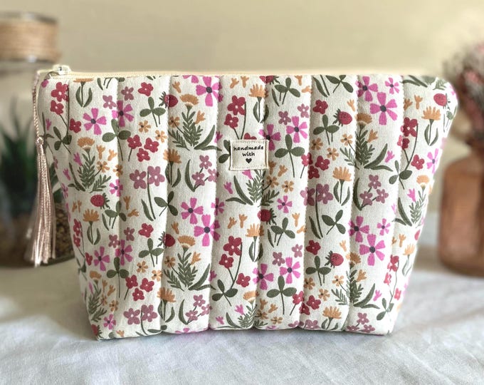 Floral toiletry bag