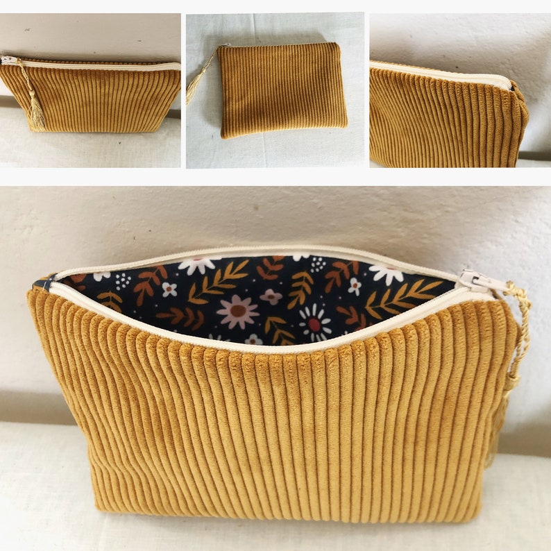 Petite pochette Jaune moutarde