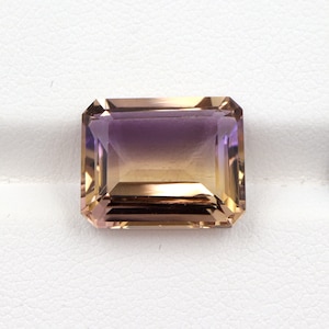 Beautiful Natural Bolivian Ametrine, 5.70 Cts Ametrine, Faceted Stone, 10x12 MM, Bio Color Octagon Shape Loose Gemstone For Jewelry.