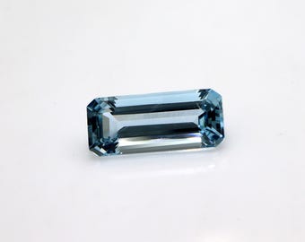 4.7 Cts AAA Emerald Cut Aquamarine, Top BLue Color For Engagement Ring, Natural & Unheated, Aquamarine For Custom Solitaire Ring, Nice Blue