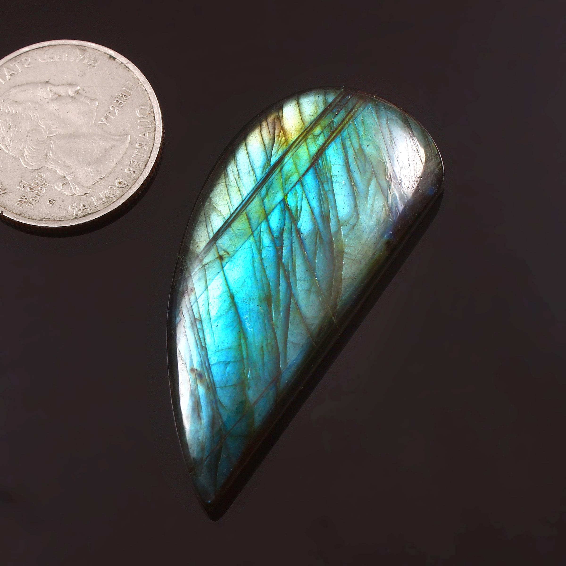 Collana di pietre preziose, riempite d'oro, con topazio azzurro, labradorite e ametista verde, LU-0336 - Italia