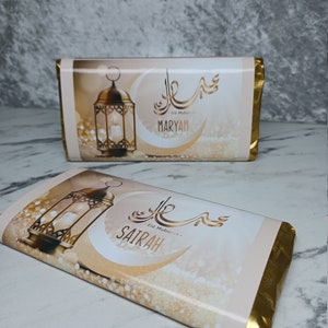 Personalised Eid Al-Adha Mubarak chocolate bar,Eid gift,special gift,Eid treats Eid Al-Adha gift,