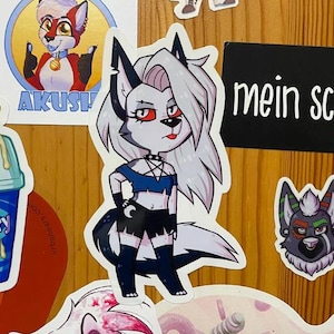 Helluva Boss Loona Sticker | 56x100mm | Wolf Hund Höllenhund Hölle Loony Helluvaboss Viziepop