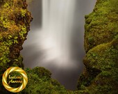 Icelandic Nature Print - Skogafoss Waterfall -  Landscape Photo Home Gift