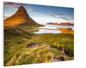 Kirkjufell Summer - Canvas Slim Frame - Iceland Landscape