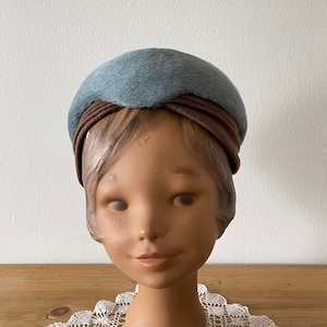 1950s style soft fur felt cap