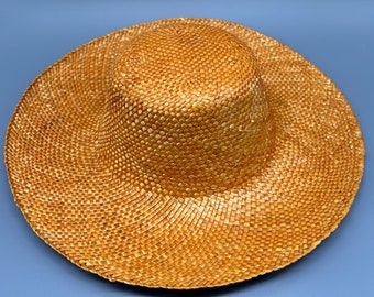 Straw capeline for hat making