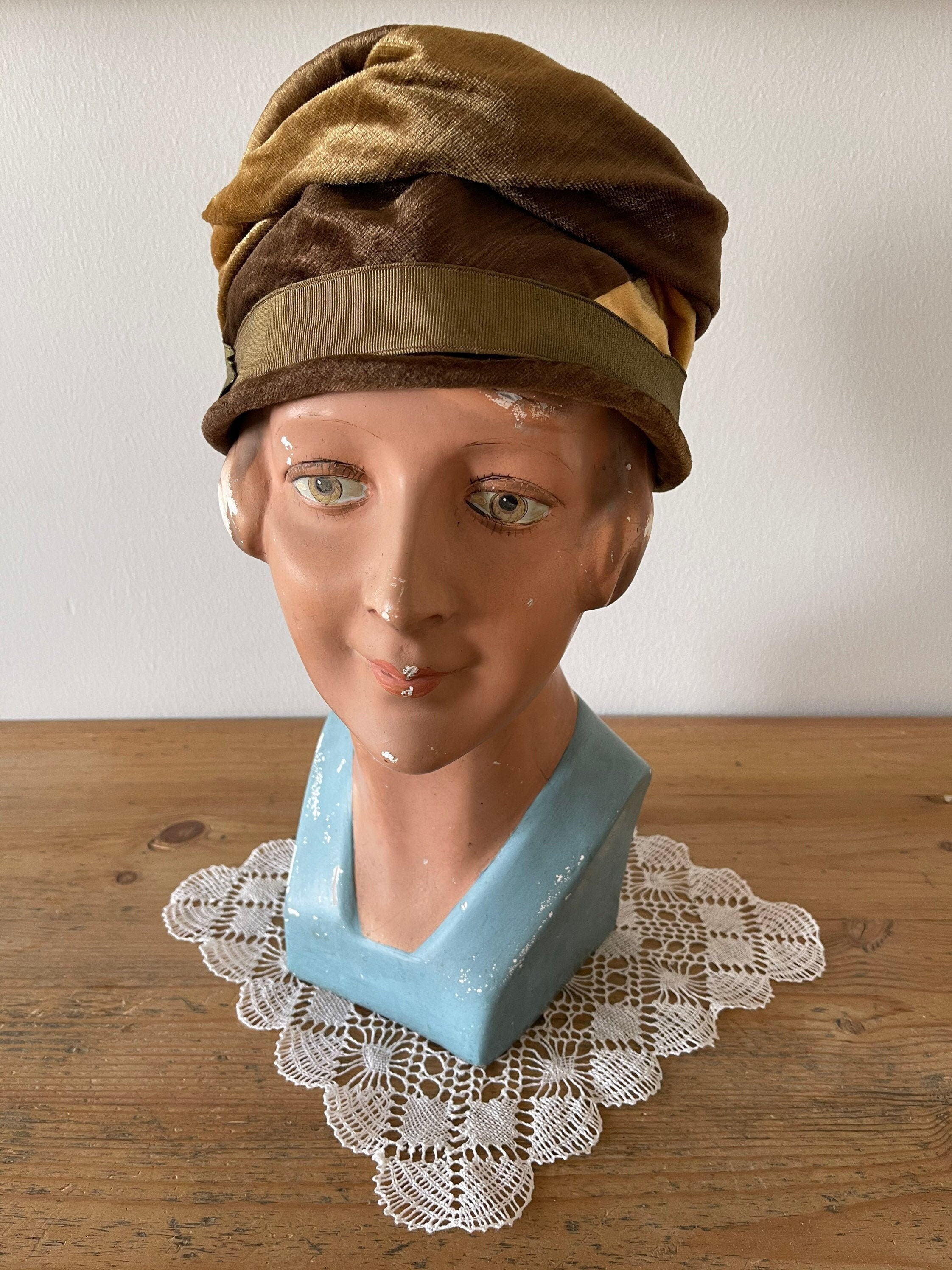 Vintage velvet toque