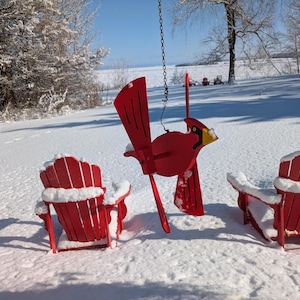 Cardinal whirly gig