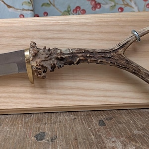 Antler hunting knife