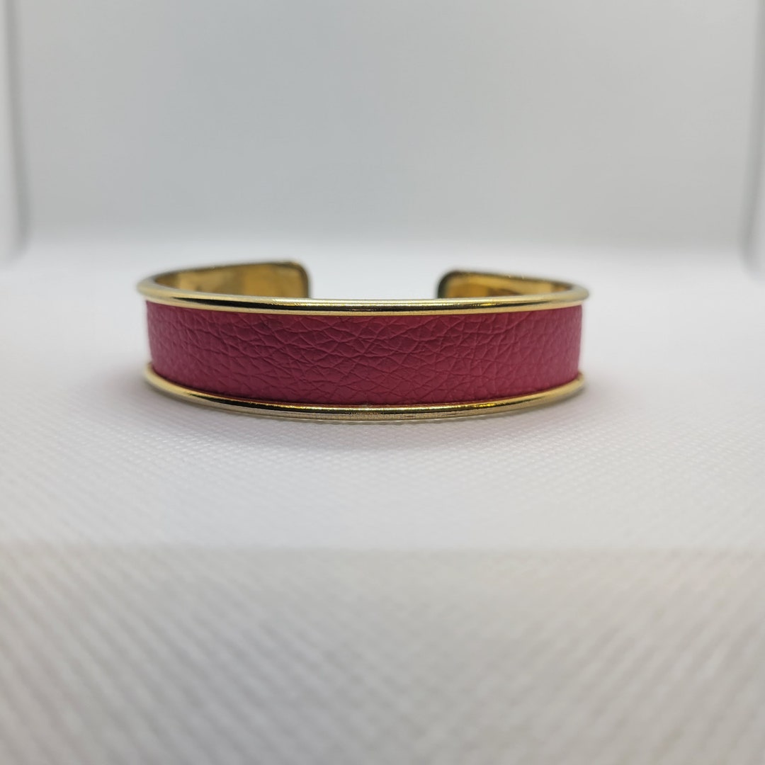 Hot Pink Cuff Bracelet Etsy