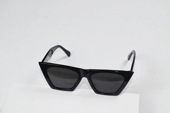 Vintage Celine Cl41468/s 807ir Black Cat Eye Sunglasses - Etsy