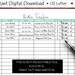 Printable Order Tracker Order Log Instant Digital Download - Etsy