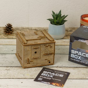 Brain Teaser Puzzeldoos voor volwassenen RUIMTEDOOS Quest Logical Mind Game Mechanische puzzel Escape Room Houten puzzel Trick Secret Box
