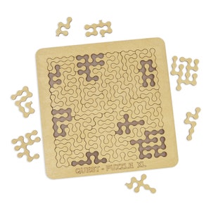 Drewniana układanka prezent na urodziny Puzzle Quest dla dzieci i dorosłych Ekologiczne puzzle wycinane laserowo Prezent dla przyjaciół i rodziny