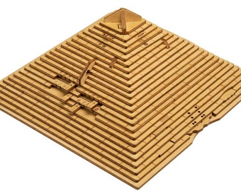 Puzzle Box für Erwachsene und Kinder Die Quest Pyramide Logisch Geist Spiel Mechanisches IQ Puzzle Escape Room Holz Gehirn Teaser Trick Secret Box
