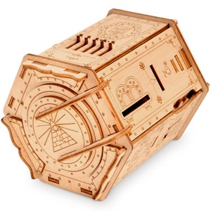 Fort Knox Box PRO - Escape Room in der Box - Rätsel Rätsel für Erwachsene & Kinder - 3D Puzzles für Erwachsene - Puzzle Box aus Holz