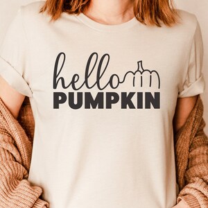 Hello Pumpkin SVG, Fall Svg, Halloween Svg, Halloween quotes shirt gift svg, png, dfx, Cricut cut file.