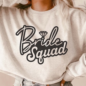 Bride Squad SVG, wedding Party Quotes shirt gift svg, png, dxf files for cricut