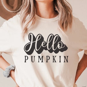 Hello Pumpkin SVG, Fall Svg, Halloween Svg, Halloween quotes shirt gift svg, png, dfx, Cricut cut file.