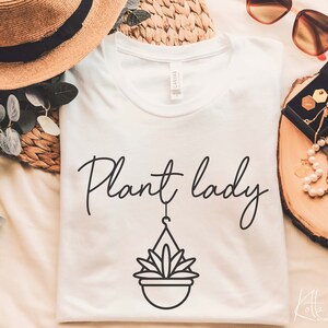Pflanzen Dame svg, SVG für Shirt-Design, Geschenk für Pflanzenliebhaber svg, png, dfx, Cricut cut Datei